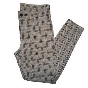 Seven7 Gray Plaid Skinny Pants Size 10